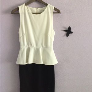 Sleeveless Peplum Pencil Dress